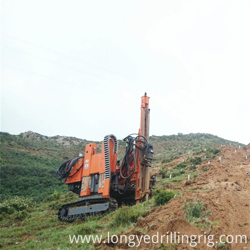 Mountain Solar Pile Hole Foundation Drilling Rig for Big Slope